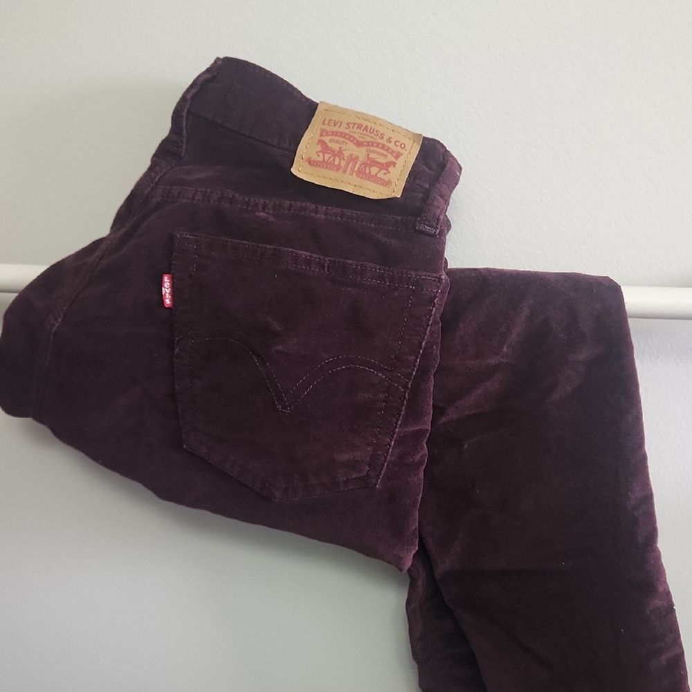 Levi's Plum Corduroy Pants